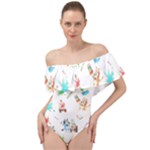 Bluey, Bluey merch, Bluey pattern, Bluey Bluey, bingo, Bluey design, bluey dog Off Shoulder Velour Bodysuit Bluey, Bluey merch, Bluey pattern, Bluey Bluey, bingo, Bluey design, bluey dog Off Shoulder Velour Bodysuit
