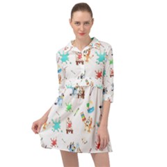 Mini Skater Shirt Dress 
