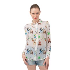 Long Sleeve Chiffon Shirt 