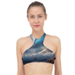 Ocean Sea Waves High Neck Bikini Top