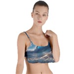 Ocean Sea Waves Layered Top Bikini Top 