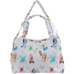 Bluey, Bluey merch, Bluey pattern, Bluey Bluey, bingo, Bluey design, bluey dog Double Compartment Shoulder Bag Bluey, Bluey merch, Bluey pattern, Bluey Bluey, bingo, Bluey design, bluey dog Double Compartment Shoulder Bag