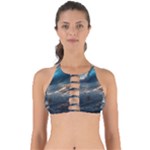 Ocean Sea Waves Perfectly Cut Out Bikini Top