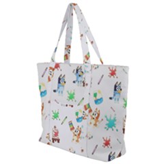 Zip Up Canvas Bag 