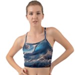 Ocean Sea Waves Mini Tank Bikini Top