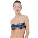 Ocean Sea Waves Classic Bandeau Bikini Top 