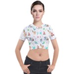 Bluey, Bluey merch, Bluey pattern, Bluey Bluey, bingo, Bluey design, bluey dog Short Sleeve Cropped Jacket Bluey, Bluey merch, Bluey pattern, Bluey Bluey, bingo, Bluey design, bluey dog Short Sleeve Cropped Jacket