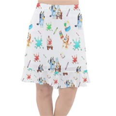 Fishtail Chiffon Skirt 