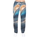 Ocean Sea Waves Women Velvet Drawstring Pants