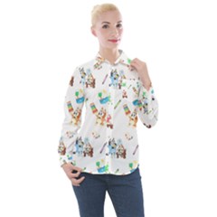 Women s Long Sleeve Pocket Shirt 