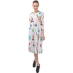 Bluey, Bluey merch, Bluey pattern, Bluey Bluey, bingo, Bluey design, bluey dog Ruffle End Midi Chiffon Dress Bluey, Bluey merch, Bluey pattern, Bluey Bluey, bingo, Bluey design, bluey dog Ruffle End Midi Chiffon Dress