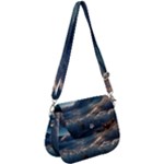 Ocean Sea Waves Saddle Handbag