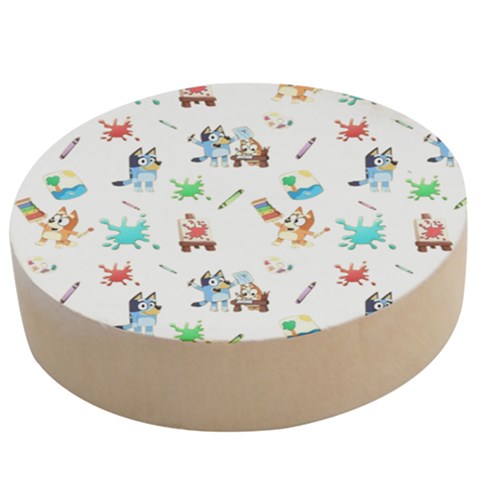 Bluey, Bluey merch, Bluey pattern, Bluey Bluey, bingo, Bluey design, bluey dog Wooden Bottle Opener (Round) from ArtsNow.com