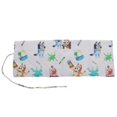 Bluey, Bluey merch, Bluey pattern, Bluey Bluey, bingo, Bluey design, bluey dog Roll Up Canvas Pencil Holder (S) from ArtsNow.com