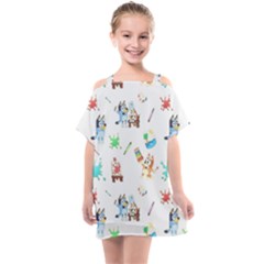 Kids  One Piece Chiffon Dress 