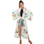 Bluey, Bluey merch, Bluey pattern, Bluey Bluey, bingo, Bluey design, bluey dog Maxi Kimono Bluey, Bluey merch, Bluey pattern, Bluey Bluey, bingo, Bluey design, bluey dog Maxi Kimono