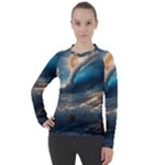 Ocean Sea Waves Women s Pique Long Sleeve T-Shirt