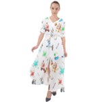 Bluey, Bluey merch, Bluey pattern, Bluey Bluey, bingo, Bluey design, bluey dog Waist Tie Boho Maxi Dress Bluey, Bluey merch, Bluey pattern, Bluey Bluey, bingo, Bluey design, bluey dog Waist Tie Boho Maxi Dress