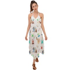 Halter Tie Back Dress  