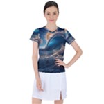 Ocean Sea Waves Women s Sports Top