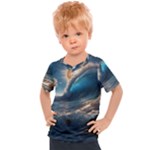 Ocean Sea Waves Kids  Sports T-Shirt
