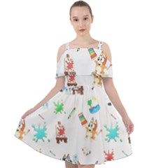 Cut Out Shoulders Dress 