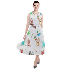 Round Neck Boho Dress 