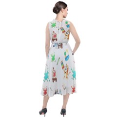 Round Neck Boho Dress 