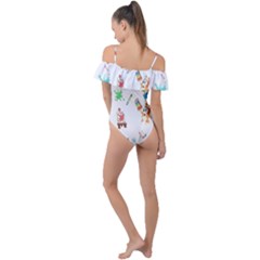Frill Detail One Piece Swimsuit 