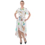 Bluey, Bluey merch, Bluey pattern, Bluey Bluey, bingo, Bluey design, bluey dog Front Wrap High Low Dress Bluey, Bluey merch, Bluey pattern, Bluey Bluey, bingo, Bluey design, bluey dog Front Wrap High Low Dress