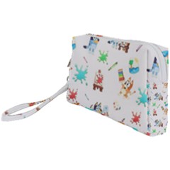 Bluey, Bluey merch, Bluey pattern, Bluey Bluey, bingo, Bluey design, bluey dog Wristlet Pouch Bag (Small) from ArtsNow.com