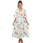 Bluey, Bluey merch, Bluey pattern, Bluey Bluey, bingo, Bluey design, bluey dog Kimono Sleeve Boho Dress Bluey, Bluey merch, Bluey pattern, Bluey Bluey, bingo, Bluey design, bluey dog Kimono Sleeve Boho Dress