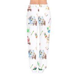 Women Velvet Drawstring Pants 