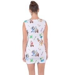 Lace Up Front Bodycon Dress 