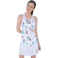 Racer Back Mesh Tank Top 