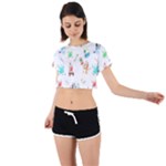 Bluey, Bluey merch, Bluey pattern, Bluey Bluey, bingo, Bluey design, bluey dog Tie Back Short Sleeve Crop T-Shirt Bluey, Bluey merch, Bluey pattern, Bluey Bluey, bingo, Bluey design, bluey dog Tie Back Short Sleeve Crop T-Shirt