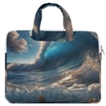 Ocean Sea Waves MacBook Pro 13  Double Pocket Laptop Bag