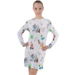 Bluey, Bluey merch, Bluey pattern, Bluey Bluey, bingo, Bluey design, bluey dog Long Sleeve Hoodie Dress Bluey, Bluey merch, Bluey pattern, Bluey Bluey, bingo, Bluey design, bluey dog Long Sleeve Hoodie Dress