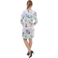 Long Sleeve Hoodie Dress 