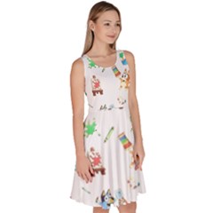 Knee Length Skater Dress With Pockets 