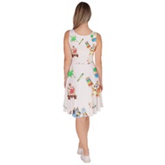 Knee Length Skater Dress With Pockets 