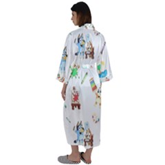 Maxi Satin Kimono 