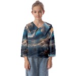 Ocean Sea Waves Kids  Sailor Shirt