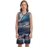 Ocean Sea Waves Kids  Basketball Mesh Set
