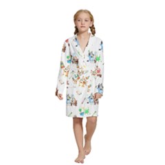 Bluey, Bluey merch, Bluey pattern, Bluey Bluey, bingo, Bluey design, bluey dog Kids  Long Sleeve Velvet Lounge Robe from ArtsNow.com