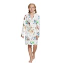 Kids  Long Sleeve Velvet Lounge Robe 