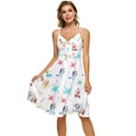 Bluey, Bluey merch, Bluey pattern, Bluey Bluey, bingo, Bluey design, bluey dog Sleeveless Tie Front Chiffon Dress Bluey, Bluey merch, Bluey pattern, Bluey Bluey, bingo, Bluey design, bluey dog Sleeveless Tie Front Chiffon Dress