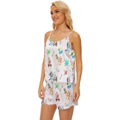 Satin Pajama Short Set 