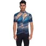 Ocean Sea Waves Men s Short Sleeve Cycling Jersey