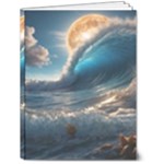 Ocean Sea Waves 6  x 8  Hardcover Notebook